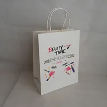 500 шт 27Hx21x11cm многоразовые и эко-бумага вместительные сумки для покупок с вашим логотипом макияж подарок и магазин одежды на заказ сумка