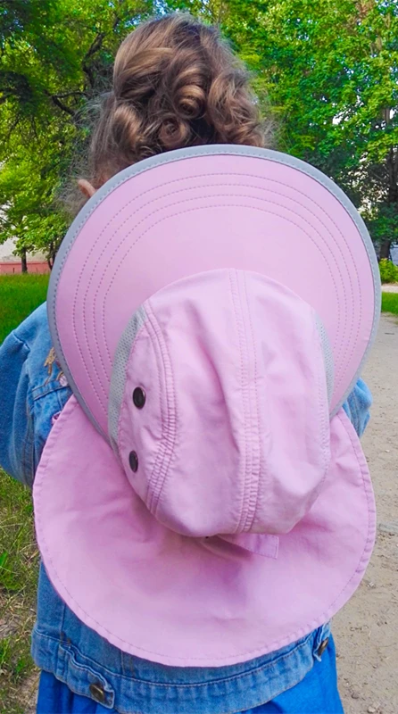 FURTALK/Летняя шапка, Детские кепки от солнца с круглым вырезом и клапаном для девочек и мальчиков, шляпа для защиты от солнца, летняя кепка для детей 2-12 лет
