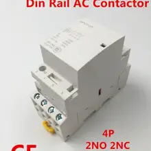 GPCT1 4P 25A 40A 63A 100A 2NC 2NO 220 V/230 V 50/60HZ Din Rail бытовой модуль модульной контактор переменного тока для домашнего отеля ресторана