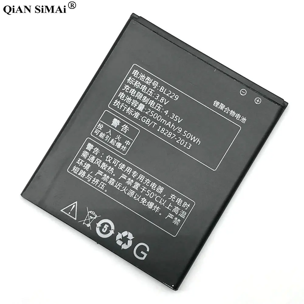 Высококачественный аккумулятор BL 229 BL229 для lenovo A8 A806 A808T 2500 мАч|battery for lenovo|battery