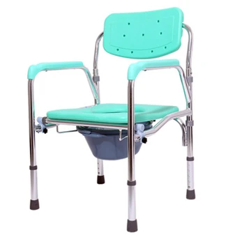 

Hospital care functional bath chair patient folding toilet commode chair for elderly and disabled
