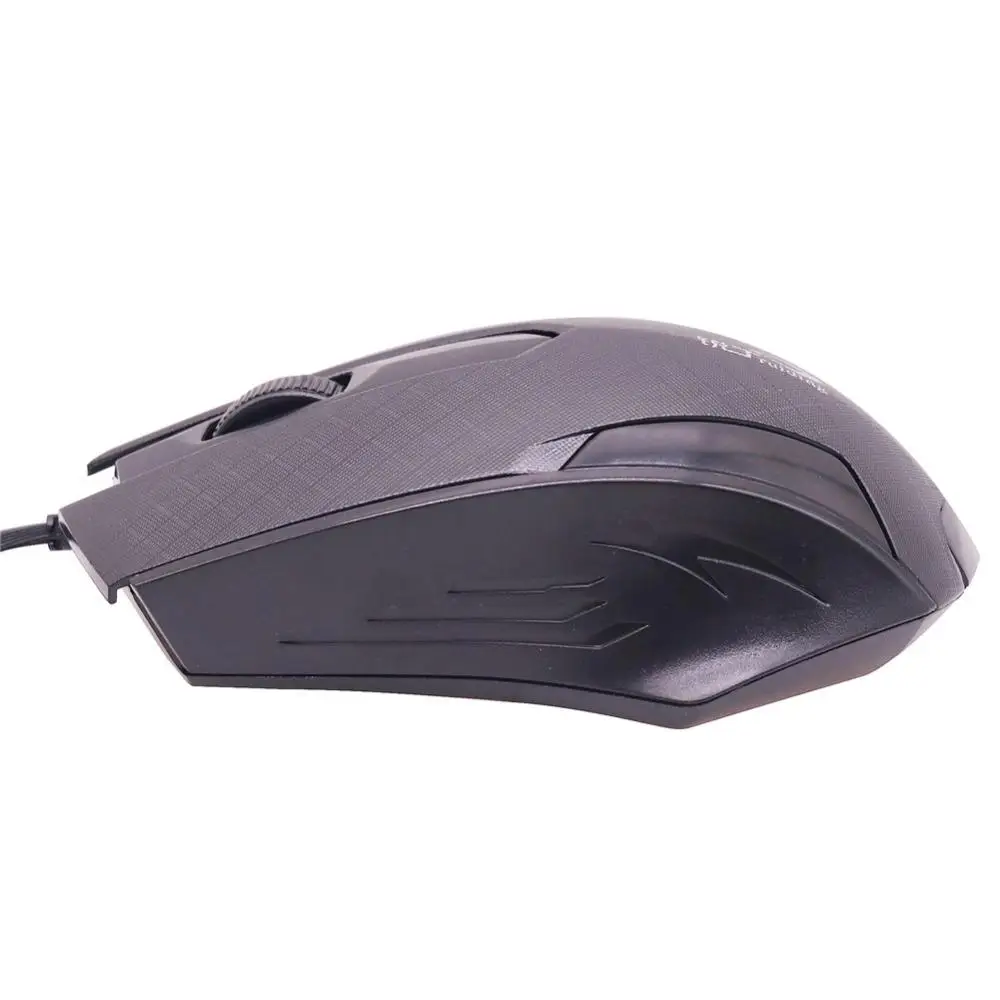 1 pcs 1.5M USB Wired Mouse Rechargeable One wheel USB cable length Computer Office Accessories d15