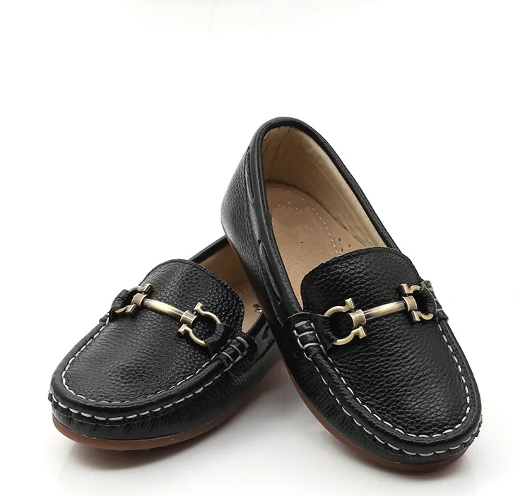 Mocassins de Couro Sapatos do Bebê da Criança Sapatos de Couro Nova Primavera Fundo Macio Genuíno Crianças Respirável Apartamentos Casuais Meninos 04 17 Nova primavera fundo macio mocassins de couro