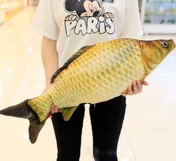 

1 Pcs 80cm Grass Carp Pillow Stuffed Plush Animal Fish Toy Big Classic Children Christmas Birthday Gift