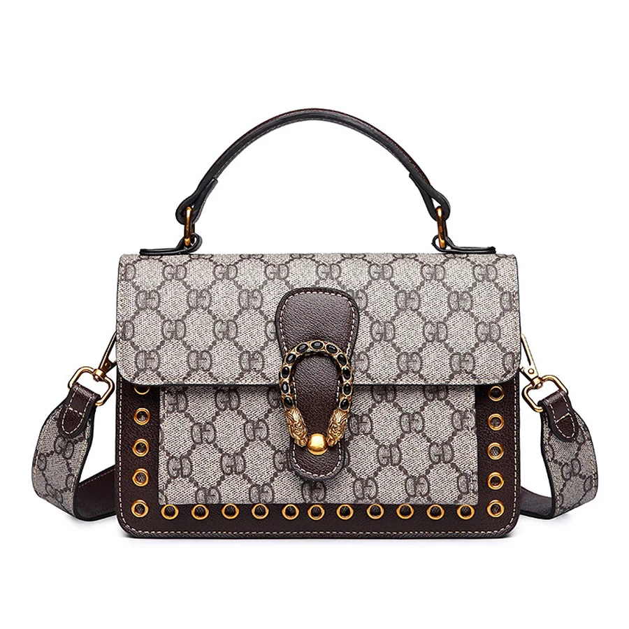 

2018 NEW MINI Women Bag Vintage Print Small Square Bag bolsa feminina handbags women famous brand luxury Crossbody bag for women