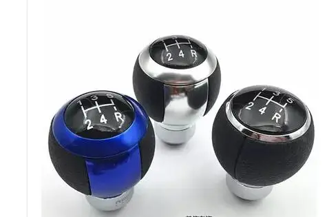 Aluminio azul Gear shift Knob manual 1.5x7x5.2 cm universal para coche-styling palanca de cambios manual perillas para auto Aluminio azul Gear shift Knob manual 1.5x7x5.2 cm universal para coche-styling palanca de cambios manual perillas para auto