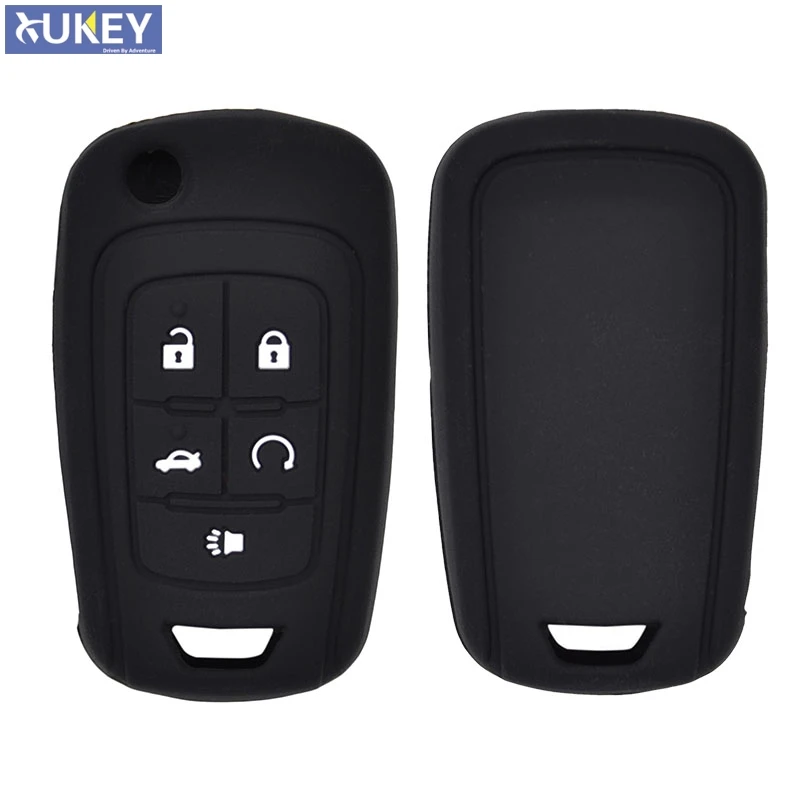 

5 Button Silicone Car Remote Key Fob Shell Cover Case For Chevrolet Cruze Camaro Equinox Impala Malibu Sonic Holder Protector