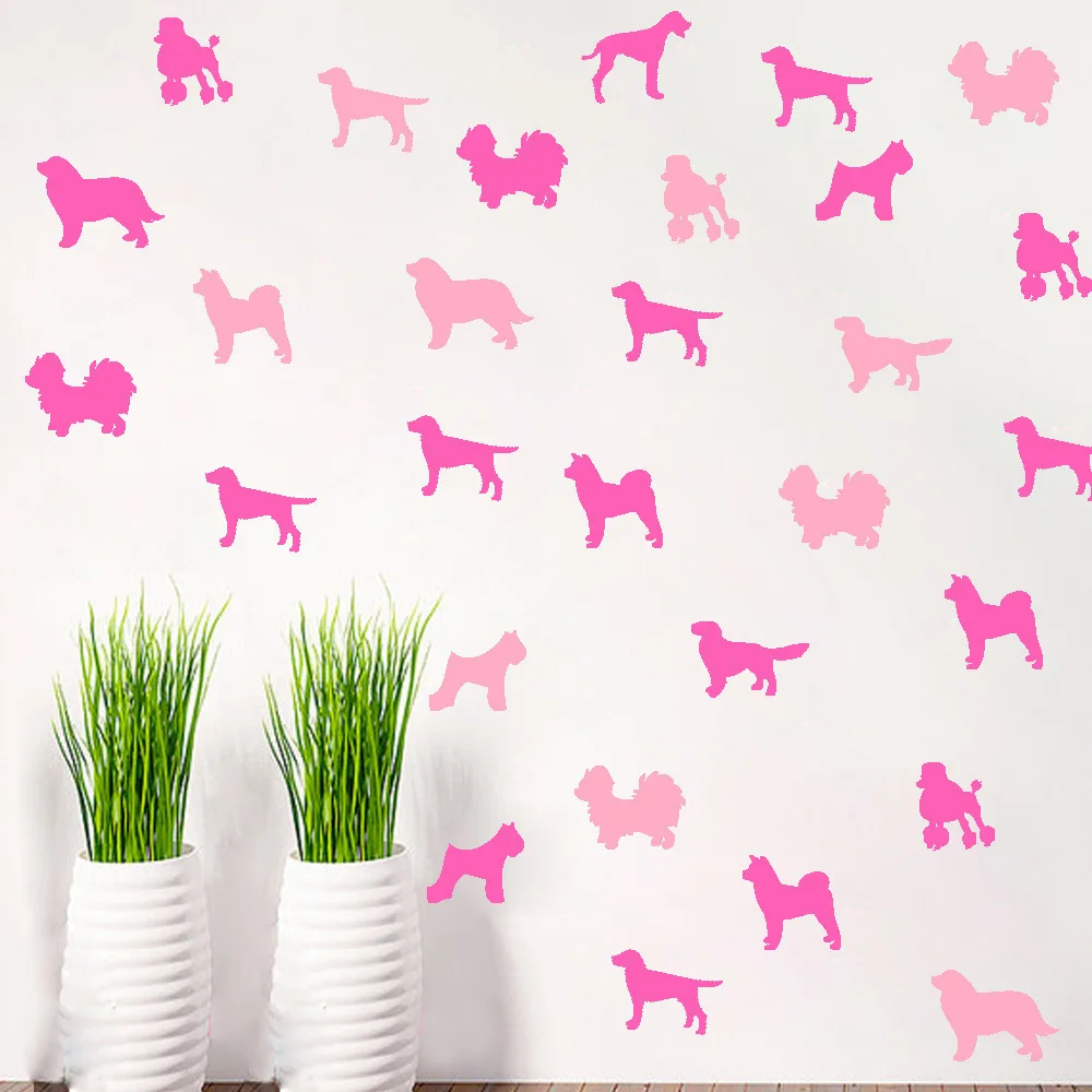 

Nordic Style Cartoon Dog Wall Sticker Kids Room Wall Decoration Animal Wall Decal Nursery Living Rooms Vinyl Art Wallpaper