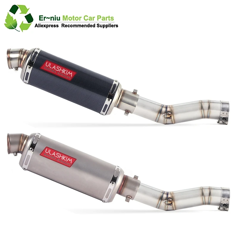 

K7 GSXR 600 750 GSXR700 GSXR750 Motorcycle Exhaust Muffler Middle Link Pipe Full System Slip On For Suzuki GSX R600 R700 R750 K7