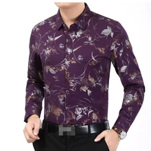 Мужская рубашка из хлопка с длинным рукавом мужская одежда рубашки