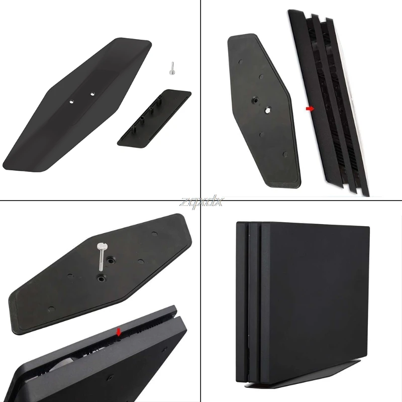 Черный вертикальный стенд кронштейн защитный держатель для playstation 4 PS4 Pro SLIM