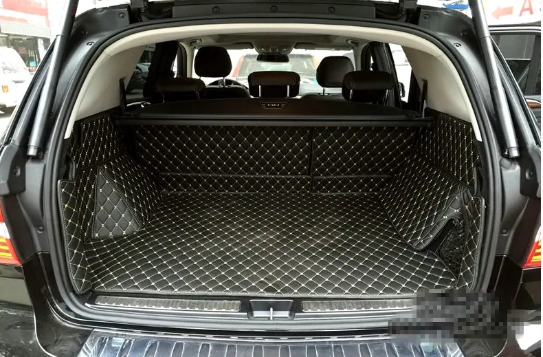 

Newly mat! Full set trunk mats for Mercedes Benz ML 400 500 550 W166 2015-2012 waterproof cargo liner boot carpets,Free shipping
