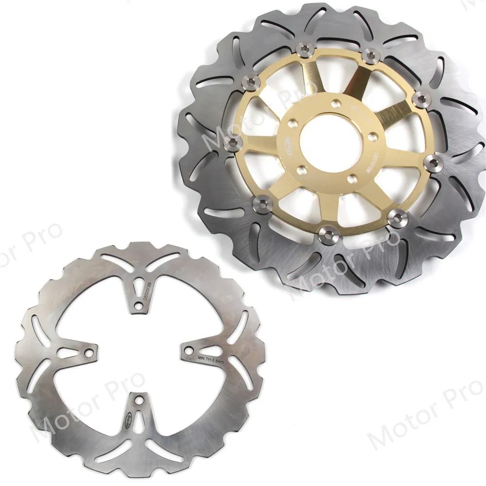 

For Suzuki GS 400 1989 Front Rear Brake Disc Disk Rotor Kit Motorcycle Accessories GS400 GS E F 500 GS500E GS500F GS500 BLACK