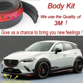 

Car Bumper Lip Deflector Lips For Mazda CX-3 CX-4 CX-5 CX5 CX-7 CX-9 Atenza Axela / Front Spoiler Skirt Body Kit / Strip