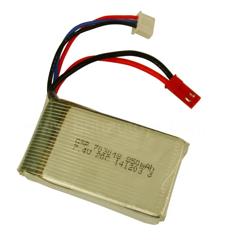 7,4 V 850 mAH Lipo батарея для Udi U829A U829X MJXRC X600 Li-po батарея с дистанционным управлением 7,4 V 850 mAH 20C JST plug 703048