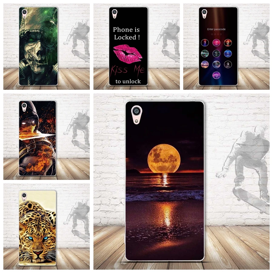

Back Cover for Sony Xperia Z5 Premium Case Fashion Painted Soft TPU Phone Protective Case for Sony Z5 Plus Cover Silicon Cover