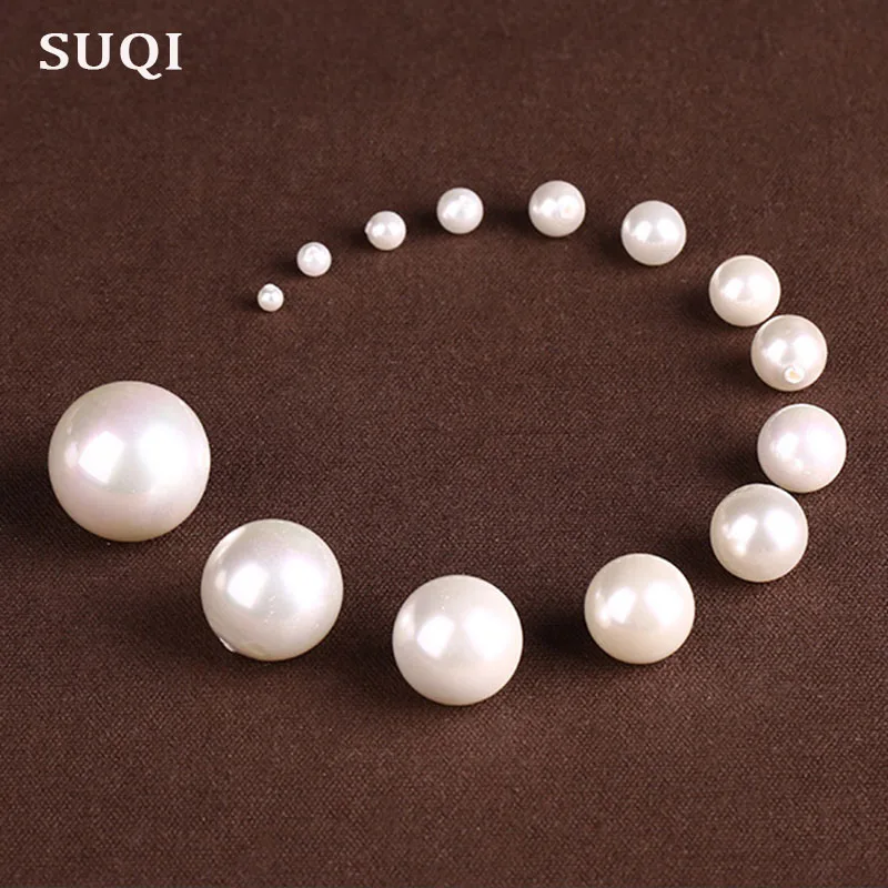 

Superior high quality Imitation pearls 14mm 20mm 10pcs ABS Big beads for making for Earring necklace jewelry Ornament Dress DIY
