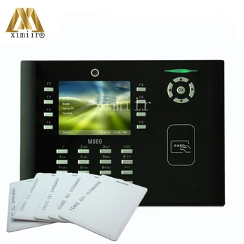 

Biometirc Card Time Attendance M880 With 125KHz RFID Card Biometric Time Clock TFT Color Screen Time Attendance