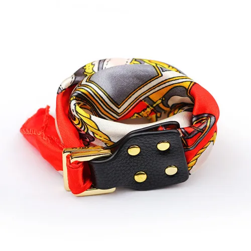 ZIRIS Шелковый шарф носится женский браслет и шейный платок Пряжка женский свадебный подарок на день Святого Валентина - Окраска металла: colour4