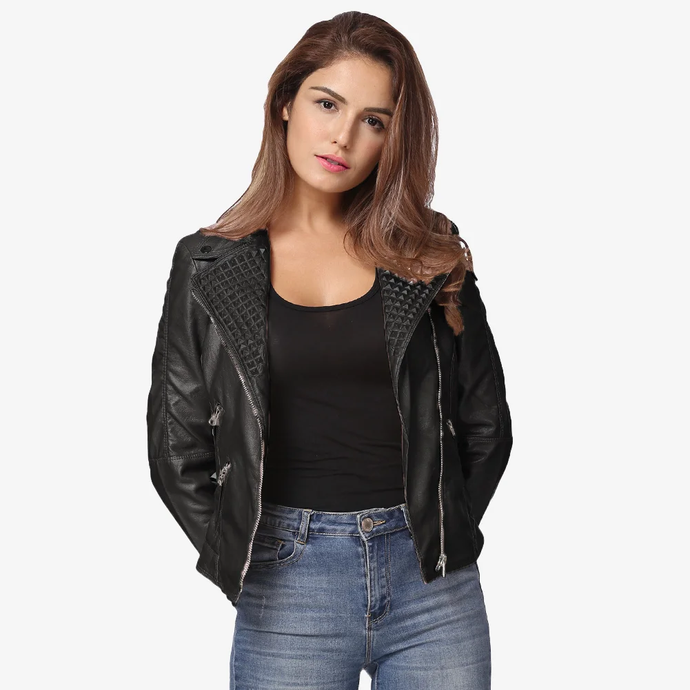 Faux Soft Leather Jackets HOT 2017 New Fashion Autumn