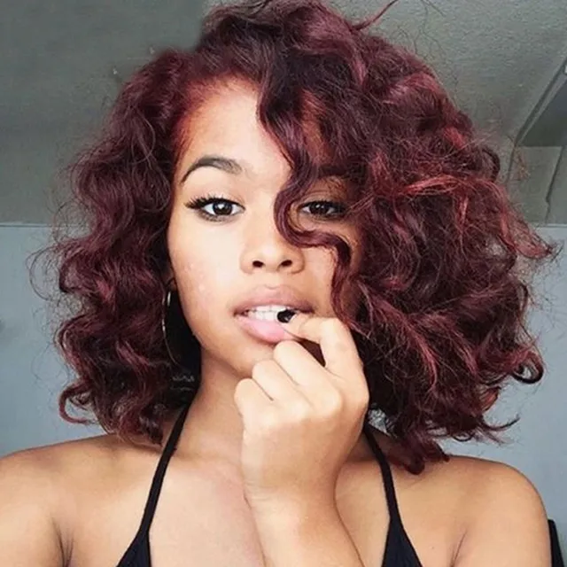 Long hair shorts curly redhead
