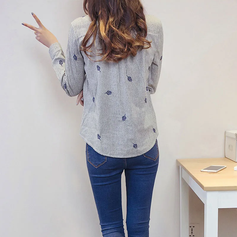 Blusas femininas 2019 e camisas de manga larga de las mujeres blusas de algodón camisa casual mujeres vetement femme plus tamaño ropa de mujer Blusas femininas 2019 e camisas de manga larga de las mujeres blusas de algodón camisa casual mujeres vetement femme plus tamaño ropa de mujer