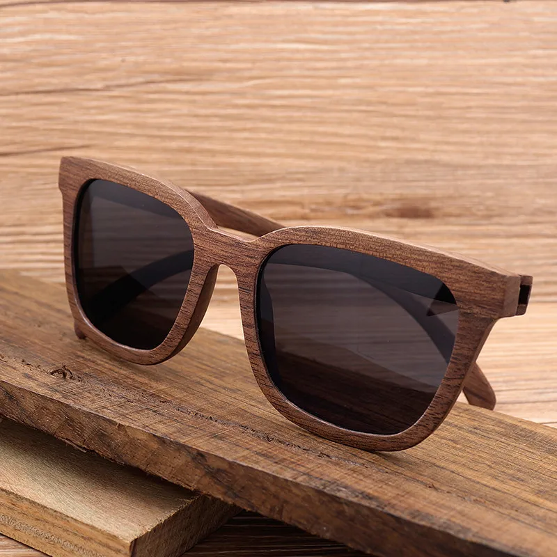 lunettes soleil monture bois