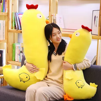 

Dropshipping New Arrival Cute Soft Chicken Plush Toys Stuffed Animal Toys Pillow Gift Sofa Cushion Plush Chicken Doll for Kids