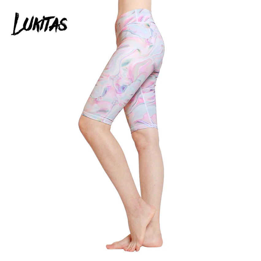 LUKITAS Sexy Print Sport Legging Fitness Women High