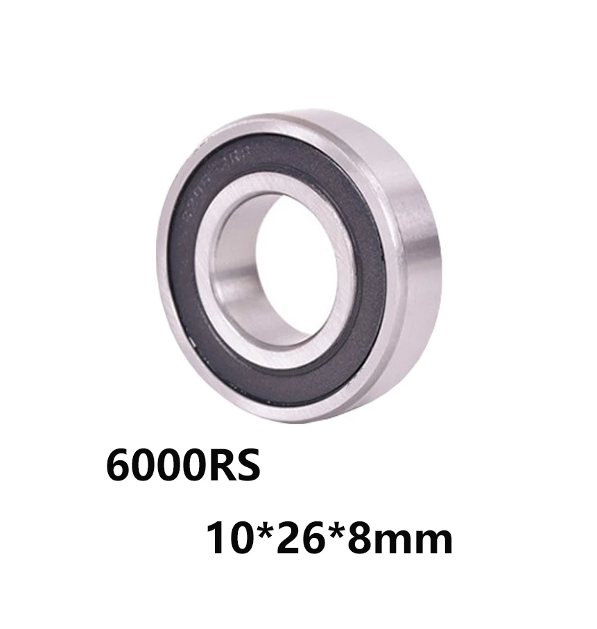 Roller-Skating Skateboard Seals 6000RS Deep Groove Ball Bearing 26 x 10 x 8mm