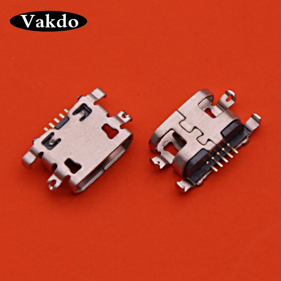 

2pcs mini usb charging port socket jack connector plug repair parts replacement