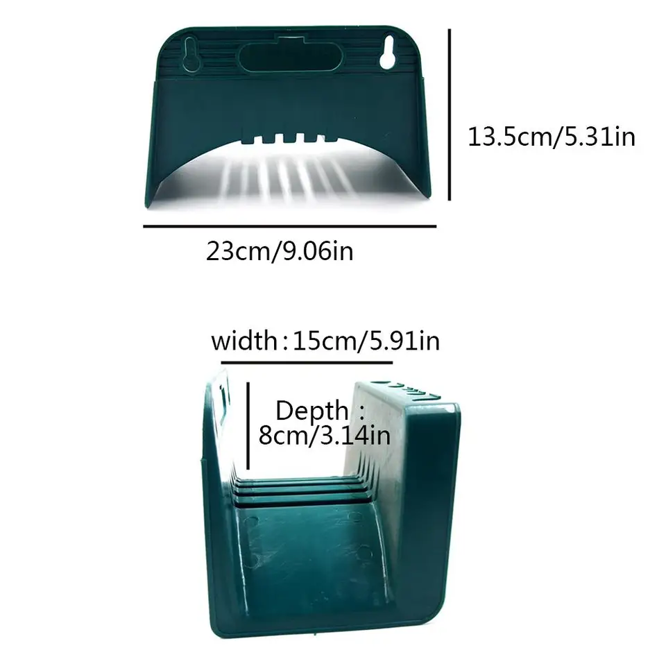 Heavy Duty Wall-Mounted Hose Hanger Holder Plastic Hose Rack Hose Storage Hanger Gardening Tools Random Color