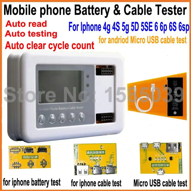 

Battery clearance and cables tester box for Iphone 4g 4s 5g 5s 5se 6 6p 6s 6s plus