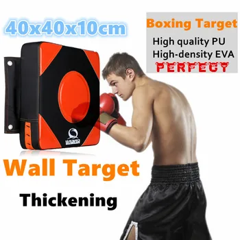 

40*40*10cm High quality Boxing target durable PU Punching pads MMA kick muay thai square wall target TKD martial arts punch pad