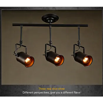 

Vintage Loft Pendant Light American Clothing Store Spotlights Creative Personality Light Surface Mounted Pendant Lamp