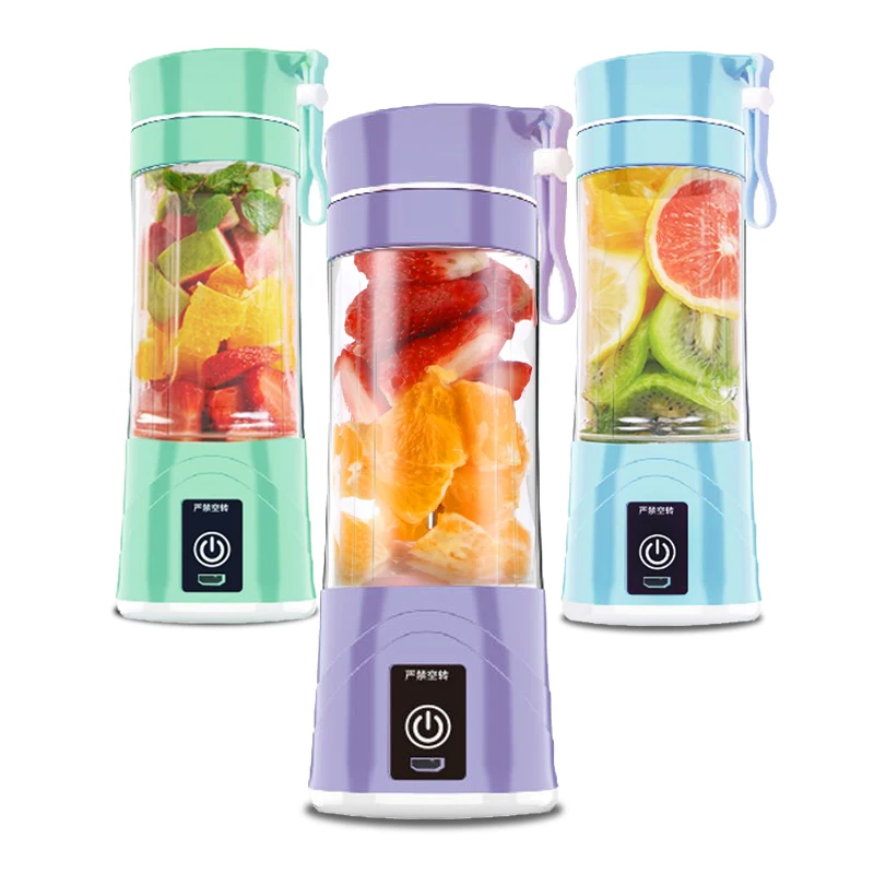 

380ML Mini Portable Blender Bottle USB Charging Mode Juicer Cup Multi-function Fruit Mixer Baby Food Maker