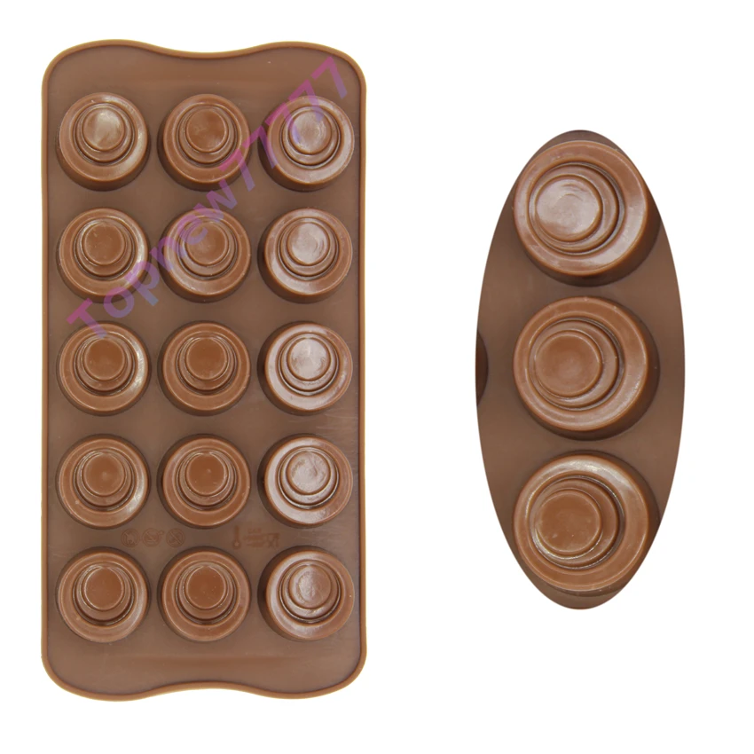 1PCS 15 round bakeware silicone cake mold Ice cream Chocolate molds