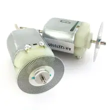 4 шт. углеродная кисть для моделирования 130 MICRO DC 3-6 V Мотор скорость кодировщик двойной выходной вал немой двигатель 3,7 V 2300 об./мин