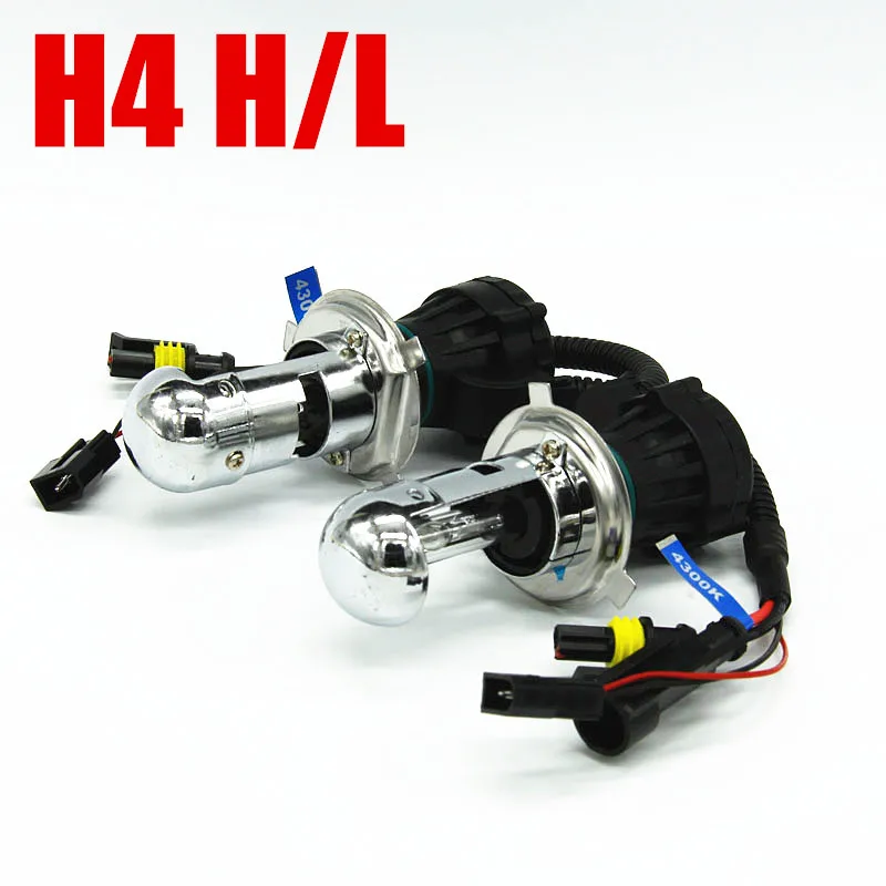 H4-3 9004 9007 Alta Baixa Auto Farol Feixe 12v Carro Luz Xenon Kit Hid h4 55w H13 9 Cheap Lâmpadas de farol de carro (Xenon)