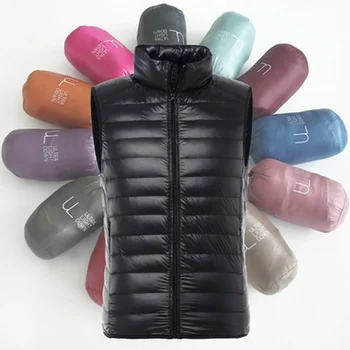 

ZOGAA Brand Vest Men Winter Duck Down Ultra Light Duck Down Vest Loose Waistcoat Vest Sleeveless Jacket XS-3XL