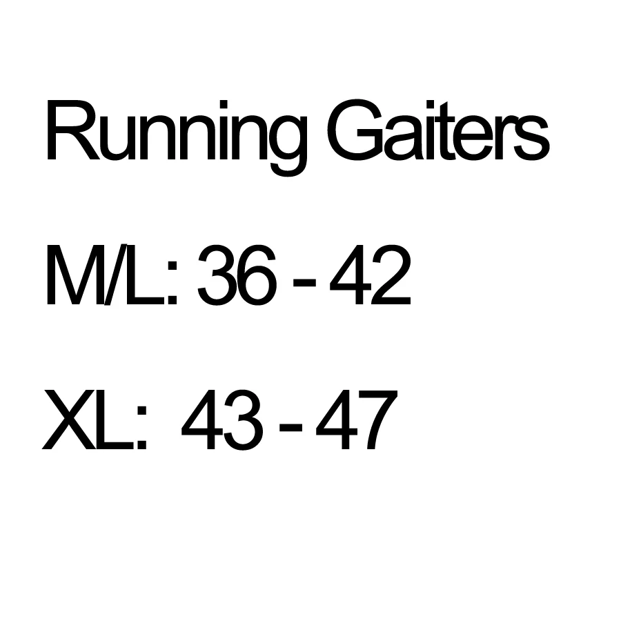 running gaiters