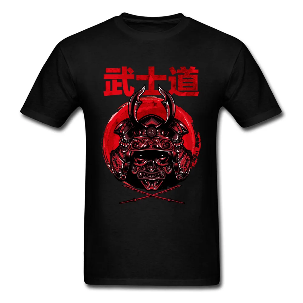 Футболка Железный Самурай, Мужская крутая футболка, японский воин, Бусидо клинок, футболка, дышащий хлопок, топы, футболка, летняя одежда - Цвет: Черный