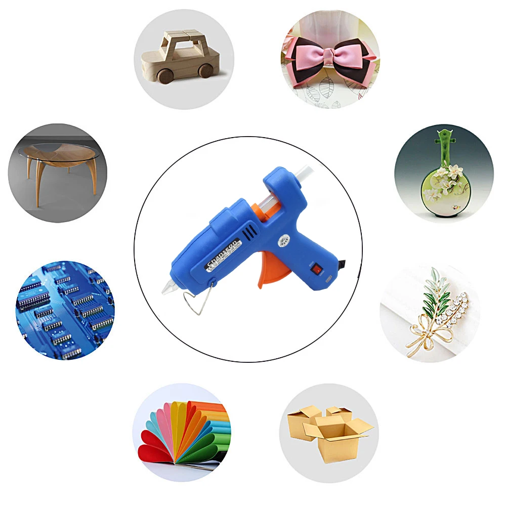 Hot Melt Glue Gun Chanseon 20W 40W 60-100W EU Hot Melt Glue Gun DIY Thermo Electric Silicone Adhesive Gun Heat Temperature Tool Glue Stick