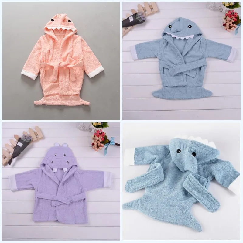 

Cartoon Design Baby Blanket Newborn 100% Cotton Swaddle Children Bathrobes Baby Towel Baby Robes Cloak Infant Hooded Home Wear