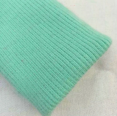 1 шт.(7*40 см) анти-пилинг трикотажные манжеты ребристые бесшовные нитки манжеты для брюк утолщенный пуховик манжеты - Цвет: Water-green