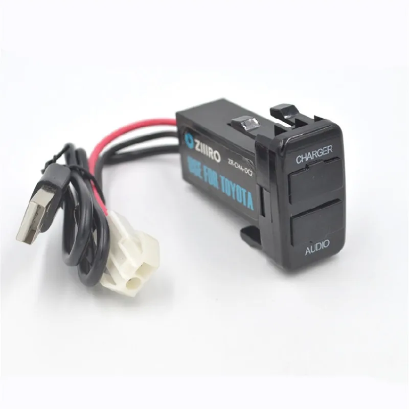 Автомобильный интерфейс двойной USB разъем для автомобильного зарядного