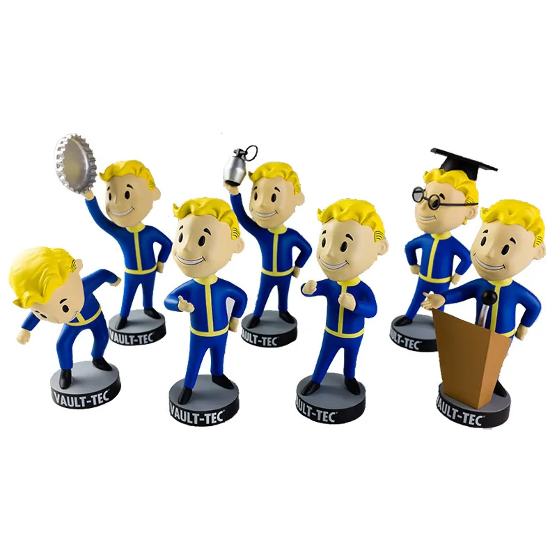 7Styles 13CM Fallout 4 Vault Boy Bobble Head PVC Action Figure Collectible Model Toy Brinquedos Bobbleheads Series 2 Model Doll|Action & Toy Figures| - AliExpress