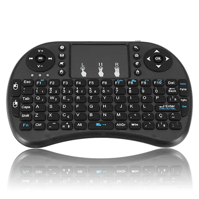 Best Offers i8 Mini Gaming Wireless Keyboard 2.4GHz Handheld Touchpad Portuguese Version Fly Air Mouse for PC Android Smart TV Box