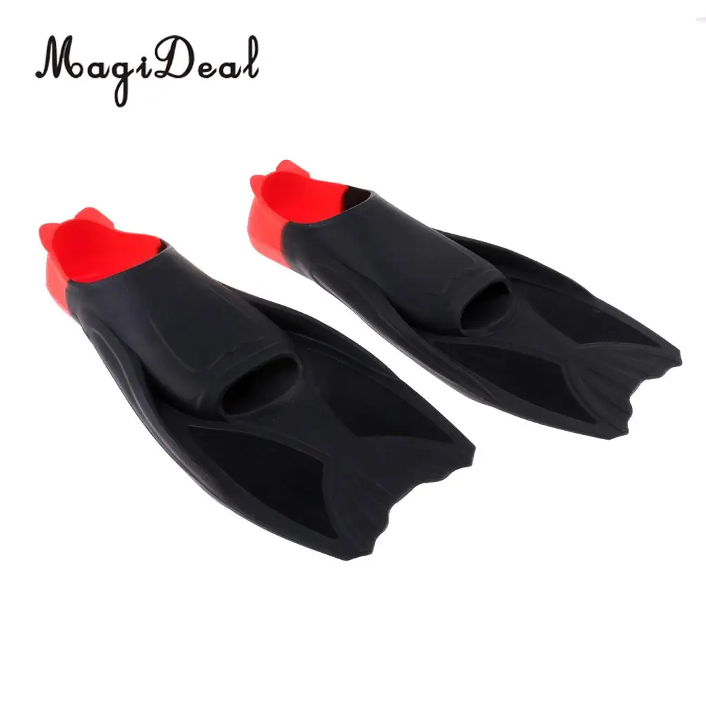 MagiDeal Flexible Silicone Snorkeling Swimming Training Fins Aquatic Fitness Resistance Flippers XS/S/M/L/XL for Water Sport