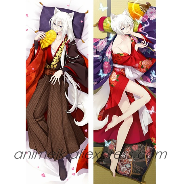 Tomoe Kamisama Kiss Dakimakura Anime Body Pillow Case 17110 Male Animal  ears Kimono –